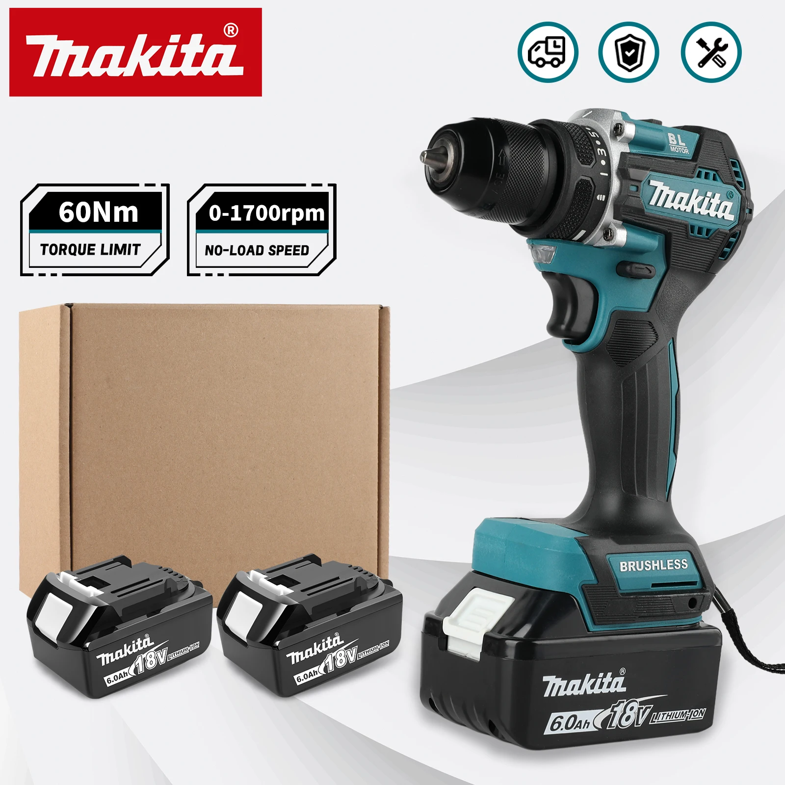 Makita Drill Ddf484 - Makita DDF487 18V Lithium-Bohrschrauber 10mm Bohrfutter