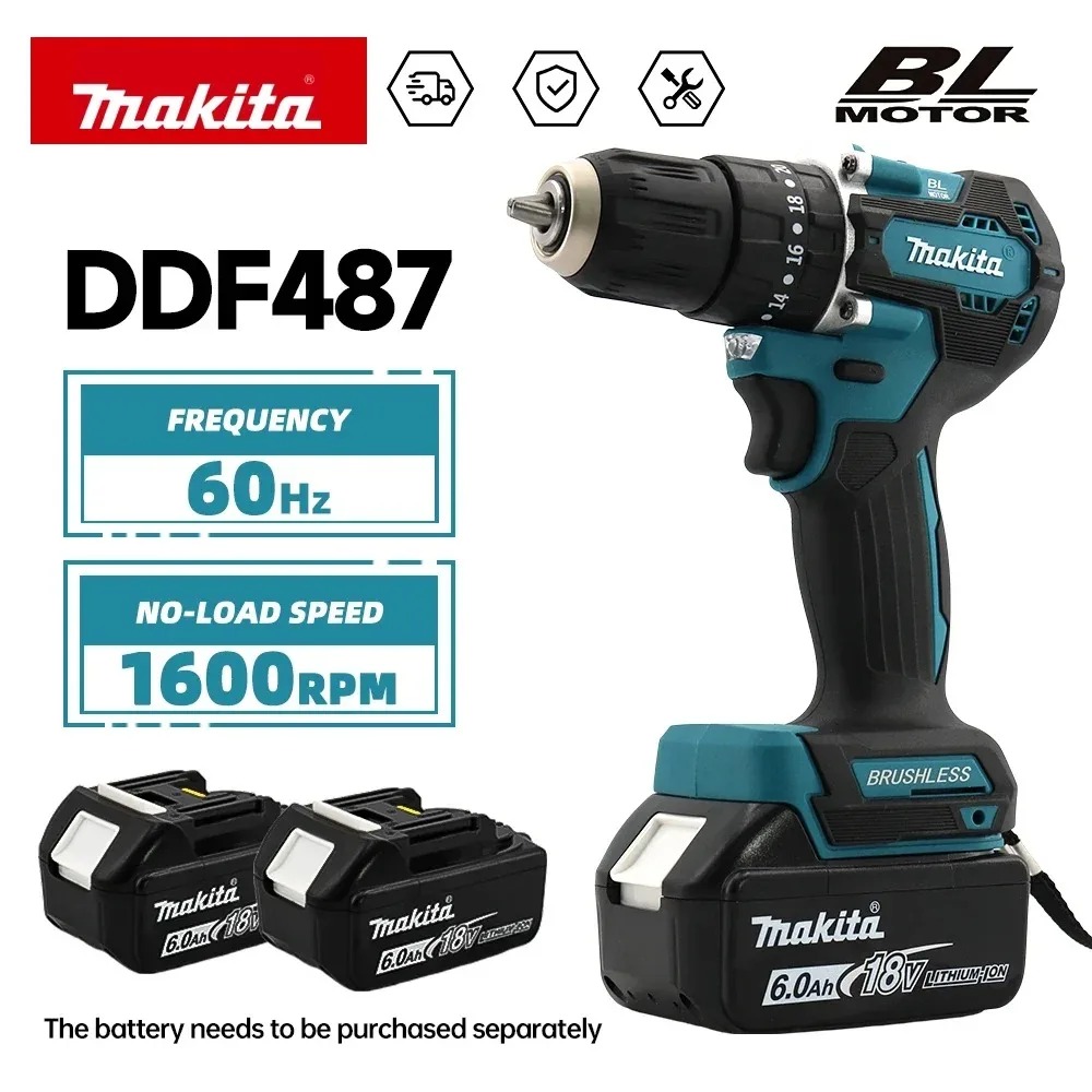 Makita Drill Ddf484 - 2026 Makita DDF487 18V Bürstenloser Akku-Bohrschrauber