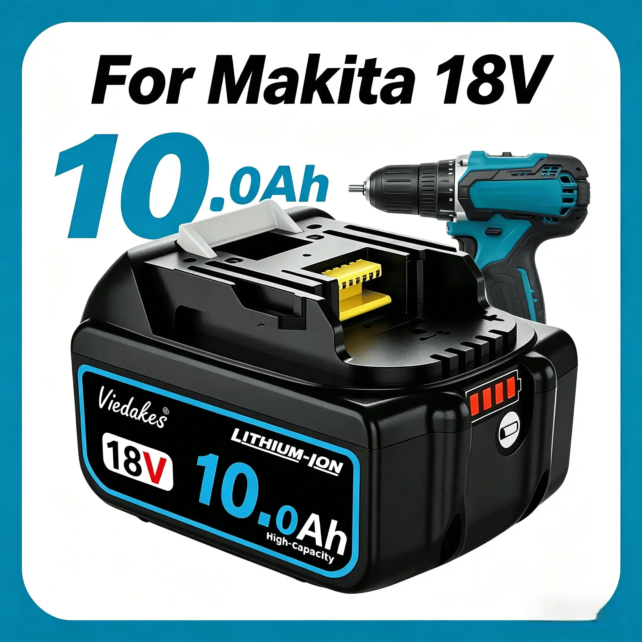 Makita Drill Ddf484 - Für Makita 18V Akku 12,0Ah Lithium-Ionen