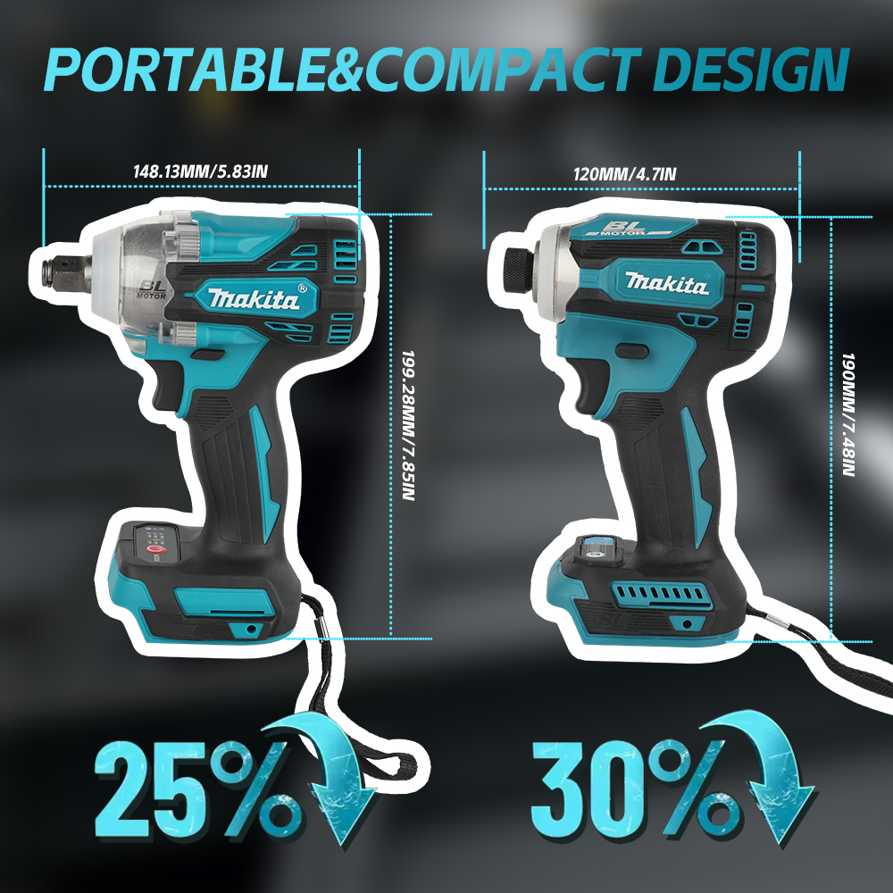 Makita Drill Dtw300 - Makita DTW300 Bürstenloser Akku-Schlagschrauber, DTD171 18V