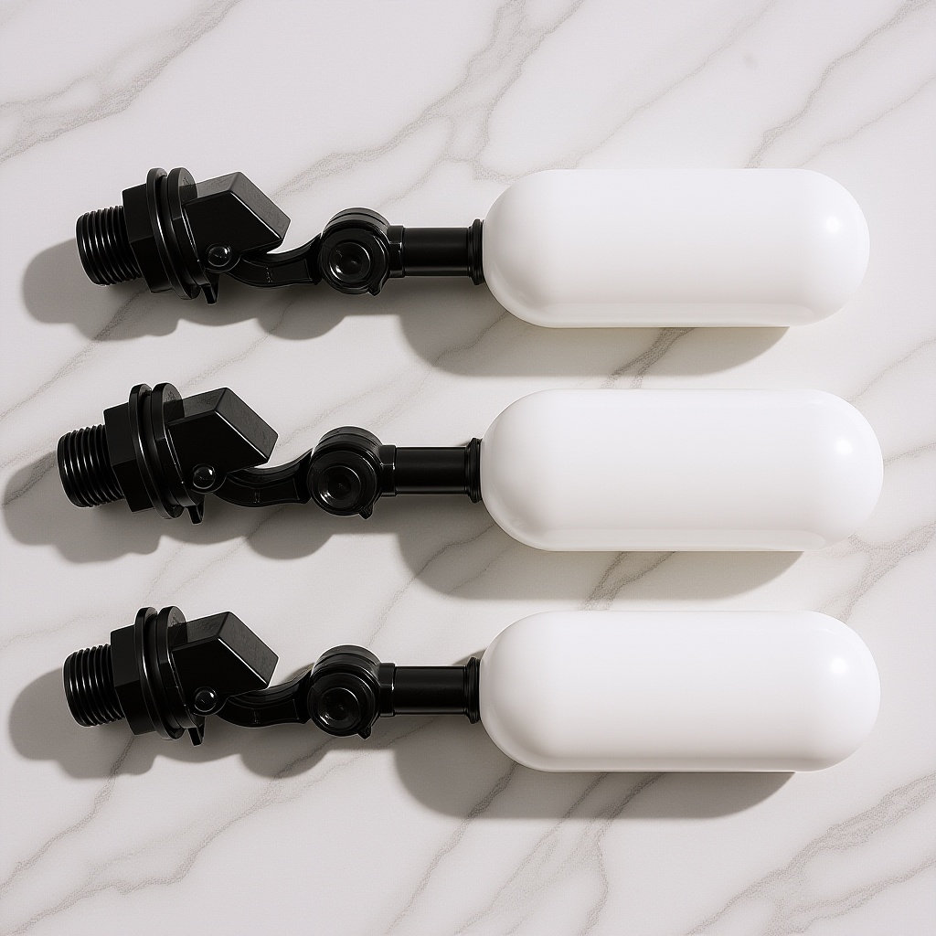 Float Ball Valve - Automatisches Abschalt-Schwimmerkugelventil, Kunststoff-Schwimmerschalter, 4-Punkt-Mini-Wassertank-Nachfüllventil, wassersparend für