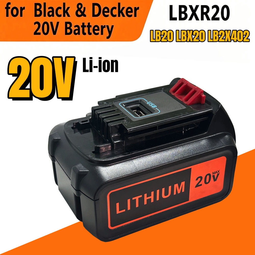 6Ah Hochleistungs-LBX20-Ersatz – Black+Decker Tool 20V Max Bewertung und Preis