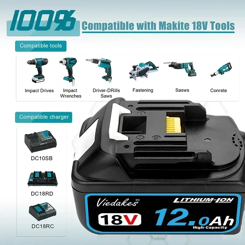 Für Makita 18V Akku 12,0Ah Lit – Makita Drill Ddf484 Bewertung und Preis