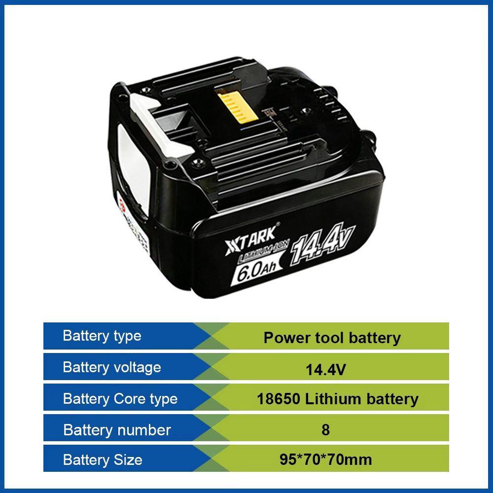 14,4V 6000mAh Li-Ionen-Akku Er – Makita Drill Hp1640 Bewertung und Preis